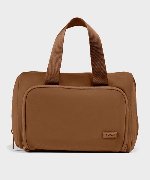 Featherlight Daily Cosmetic Case in Amaro Brown
