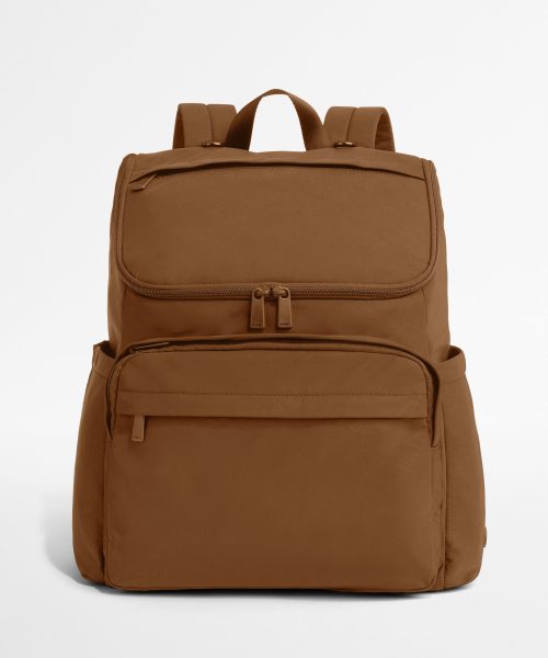 Featherlight Diaper Backpack in Amaro Brown