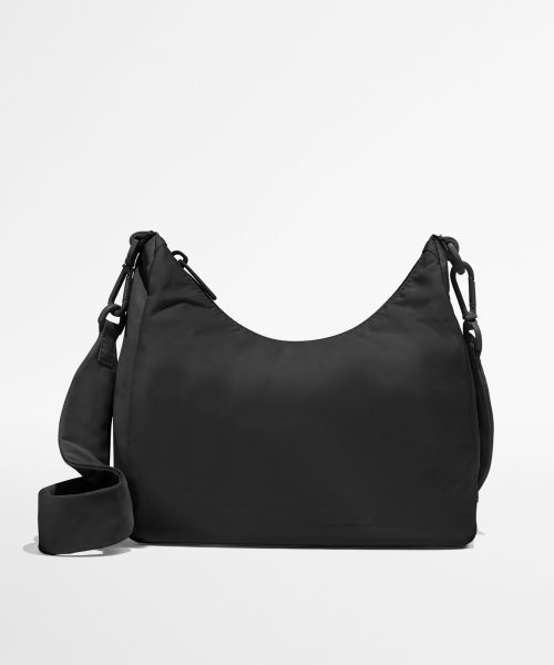 Featherlight Duo Crossbody in Jet Black