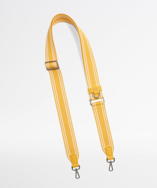 Crossbody Strap in Yellow Stripe