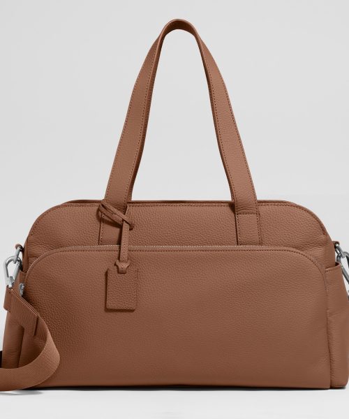 Leather Duffle in Saddle Brown