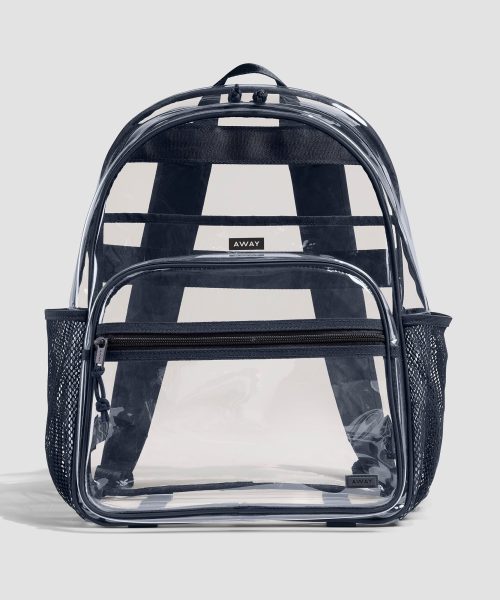 Clear Daily Backpack in Clear/Navy Blue